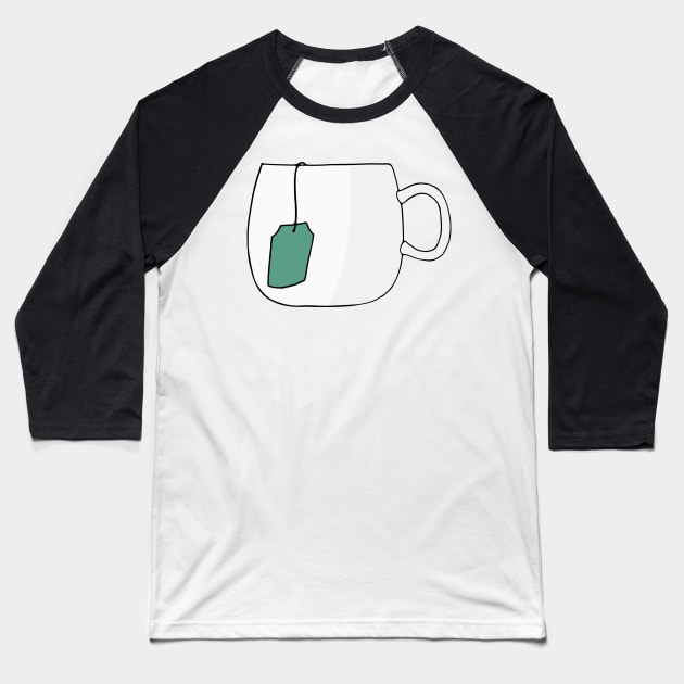 Tea Cup Hot Tea Mug Baseball T-Shirt by murialbezanson